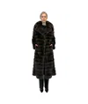 Liska Long-sleeved Fur In Black