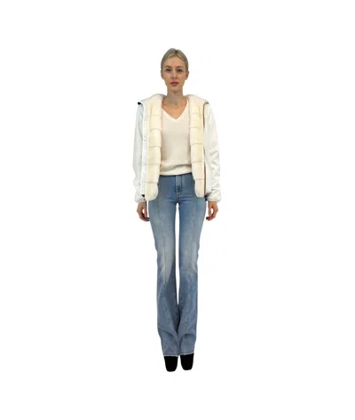 Liska Long-sleeved Fur In White