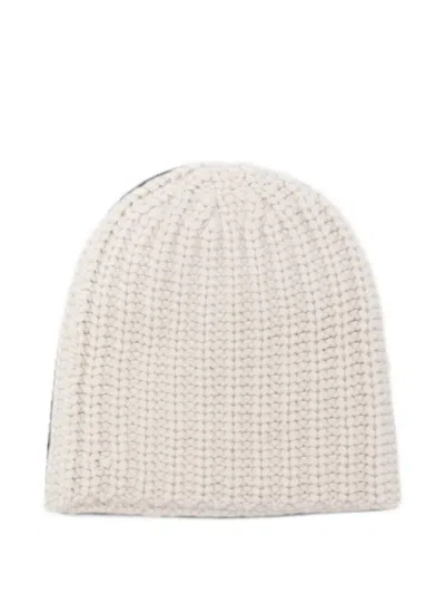 Liska Michaela Chunky-knit Beanie Hat In Metallic
