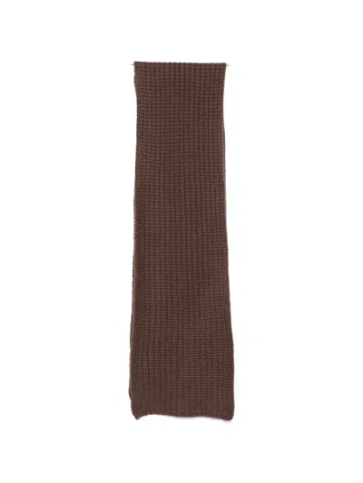 Liska Michaela Chunky-knit Cashmere Scarf In Brown