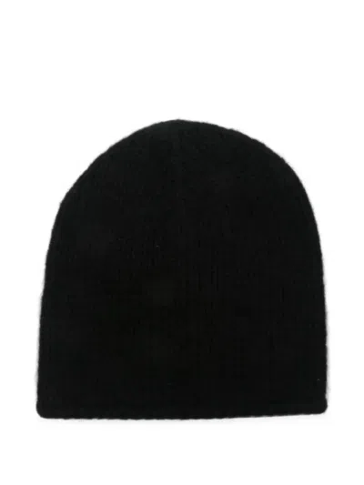 Liska Ottie Cashmere Beanie Hat In Black
