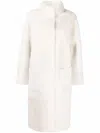 Liska Reversible Shearling Coat In Neutral