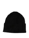 Liska Gerippte Kaschmirbeanie In Black