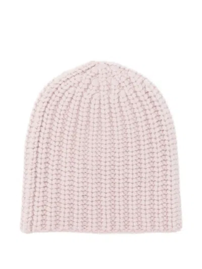 Liska Gerippte Kaschmirbeanie In Pink