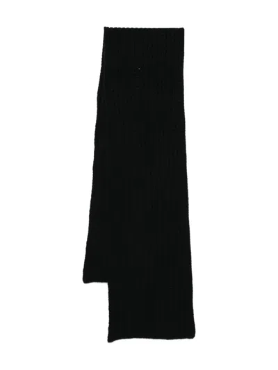 Liska Gerippter Kaschmirschal In Black