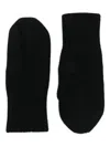 Liska Ribbed Gloves In Black