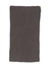 Liska Ribbed-knit Cashmere Scarf In Grey