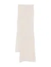 Liska Ribbed-knit Scarf In White