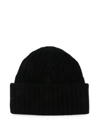 Liska Ribbed-knit Cashmere Beanie Hat In Red
