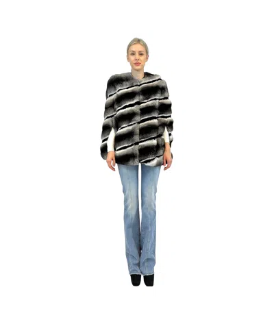 Liska Round-necked Fur In Black