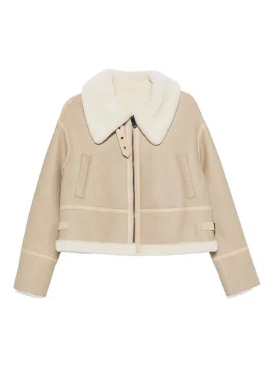 Liska Jacke Mit Shearling-besatz In Multi