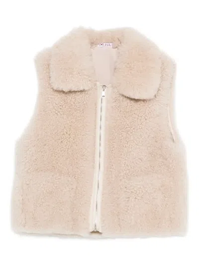 Liska Shearling-weste In Pink