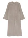 Liska Single-breasted Coat In Gray