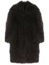 Liska Single-breasted Shearling Coat