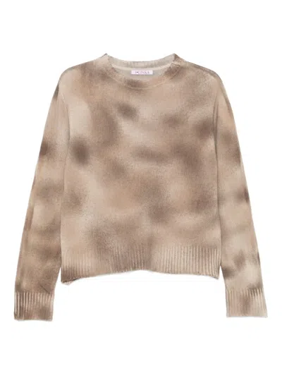 Liska Pullover Mit Spray-effekt In Brown