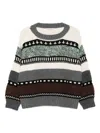 Liska Striped Textured Knit In Multi