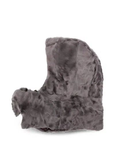 Liska Textured-finish Balaclava In Gray