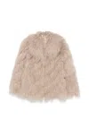 Liska Tibet-lamb Jacket In Neutral