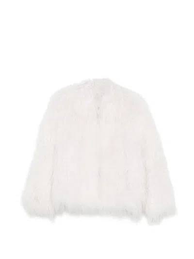 Liska Tibet-lamb Jacket In White