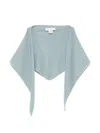 Liska Triangular Scarf In Blue
