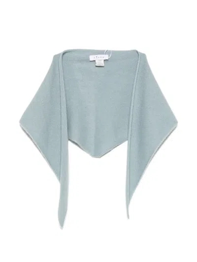 Liska Triangular Scarf In Blue