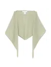 Liska Triangular Scarf In Green