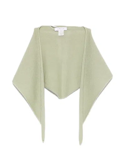 Liska Triangular Scarf In Green
