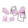 Lissi Baby Doll 6-in-1 Convertible Highchair Play Set Baby Play In Transparent