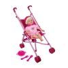 Lissi Doll Umbrella Stroller Set With Baby Doll Baby Play In Transparent