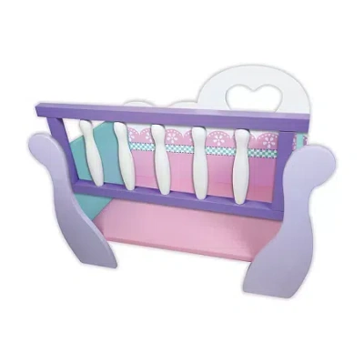Lissi Wooden Babydoll Cradle Baby Play In Transparent