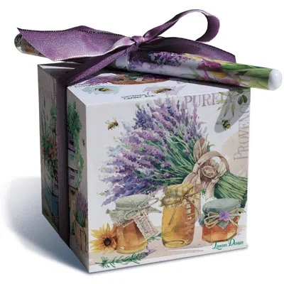 Lissom Design 2 Piece Lavender Bee Farm Paper Notebook Set