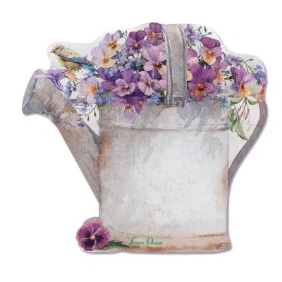 Lissom Design Blossom Of Hope Watering Can Diecut Sticky Notepad