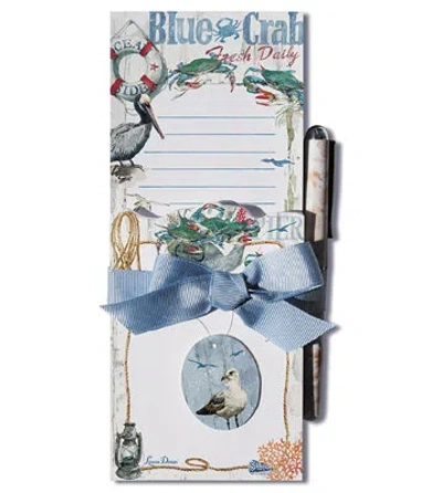 Lissom Design Coastal Passion 4 Piece List And Diecut Notepad Set