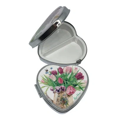 Lissom Design Floral Affection Decorative Box In White;green;pink
