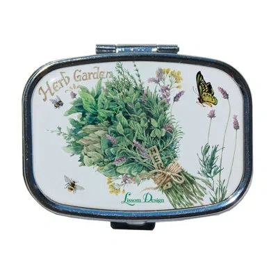Lissom Design Herb Garden Decorative Box In White;green