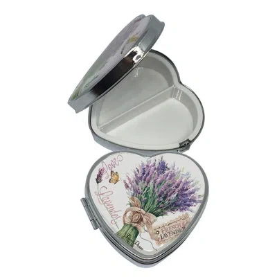 Lissom Design Lavender Allure Decorative Box In White;green;purple