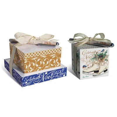 Lissom Design Noel 6 Piece Stacking Paper Block Set