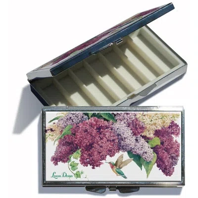 Lissom Design Scent Of Lilacs Decorative Box In Green;pink;purple