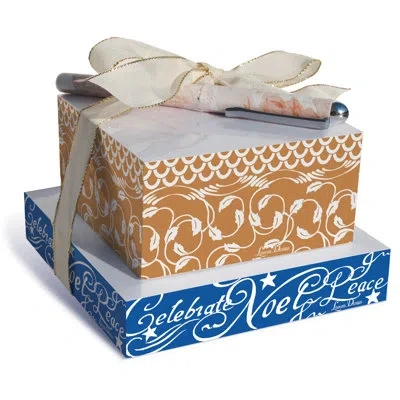 Lissom Design Stacking Paper Block Set, Winter Wonderland In White
