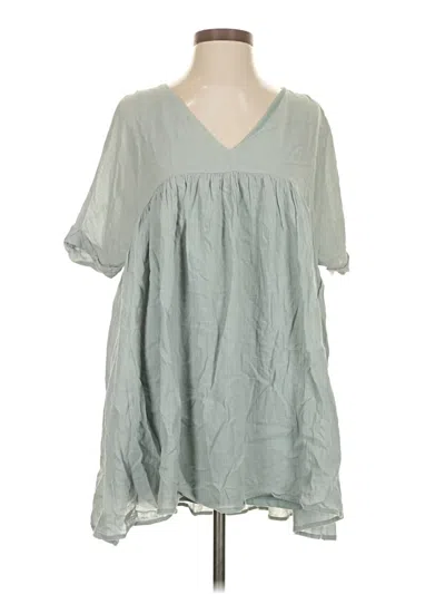 Pre-owned Listicle 3/4 Sleeve Blouse In Gray
