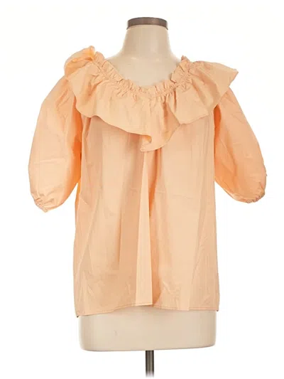 Pre-owned Listicle 3/4 Sleeve Blouse In Orange