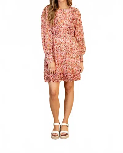 Listicle Alisa Floral Print Dress In Pink In Multi