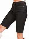 Listicle Amalfi Denim Shorts In Black In Black
