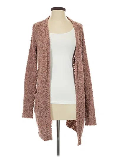 Pre-owned Listicle Cardigan Sweater In Brown