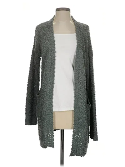 Pre-owned Listicle Cardigan Sweater In Gray