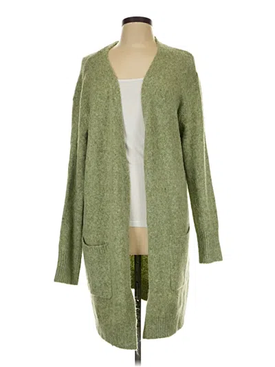 Pre-owned Listicle Cardigan Sweater In Green