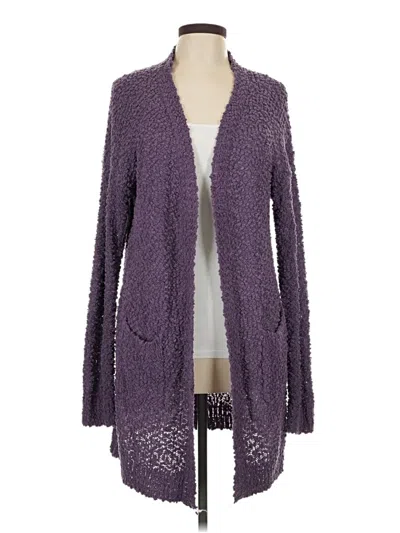 Pre-owned Listicle Cardigan Sweater In Purple