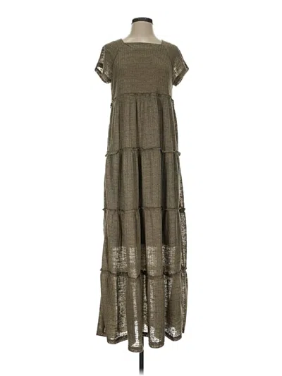 Pre-owned Listicle Casual Dress In Green