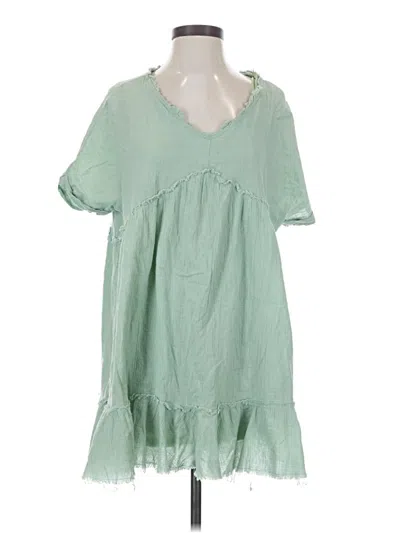 Pre-owned Listicle Casual Dress In Green