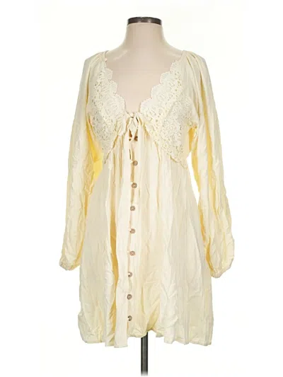 Pre-owned Listicle Casual Dress In Ivory